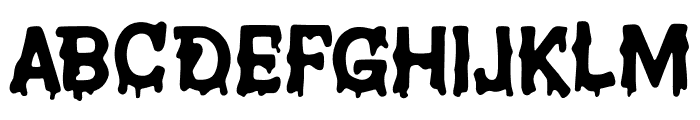 Dripping_Wet Font UPPERCASE