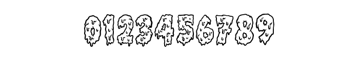 Drippy Zombie Regular Font OTHER CHARS
