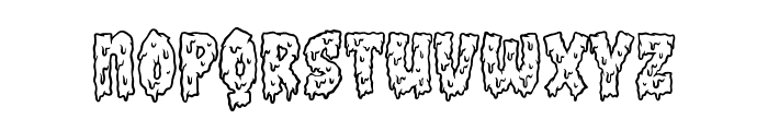 Drippy Zombie Regular Font LOWERCASE