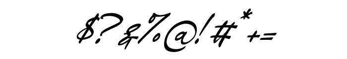 Driscutty Signature Italic Font OTHER CHARS