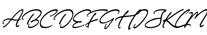 Driscutty Signature Italic Font UPPERCASE