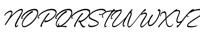 Driscutty Signature Italic Font UPPERCASE