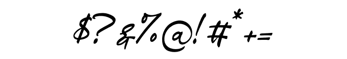 Driscutty Signature Font OTHER CHARS