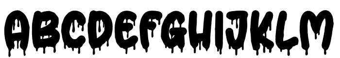 Dropin Scary Font UPPERCASE