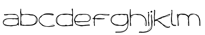 Dropled-Regular Font LOWERCASE