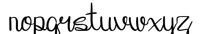 Duakata Script Font LOWERCASE