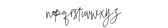 DunkerlestSignature-Regular Font LOWERCASE