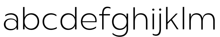 Dunking ExtraLight Font LOWERCASE