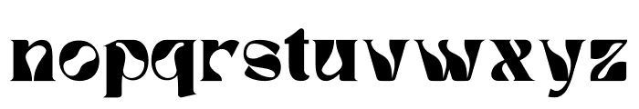 Dunver Display Font LOWERCASE