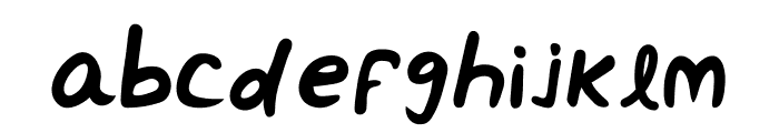 Dusker Handwriting Font LOWERCASE