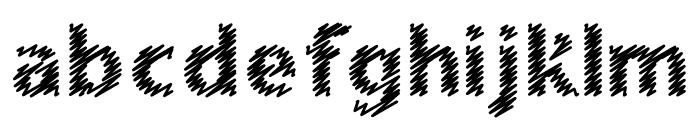 Dusker Scribble Font LOWERCASE