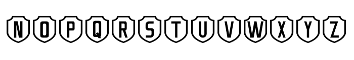 DuskerT Shield Font UPPERCASE