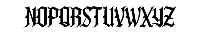 Duskfall Font UPPERCASE