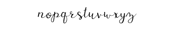 Dusky Pines Script Font LOWERCASE