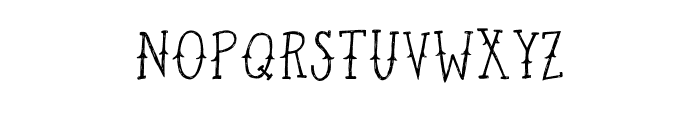 Dusky Pines Serif Font UPPERCASE