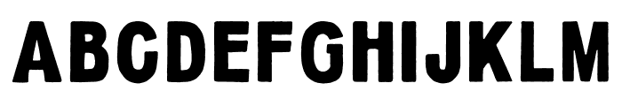 DustRough Reguler Font UPPERCASE
