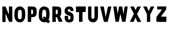 DustRough Reguler Font UPPERCASE