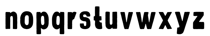 DustRough Reguler Font LOWERCASE