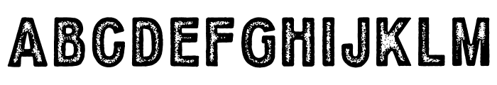 DustRough Rough Font UPPERCASE