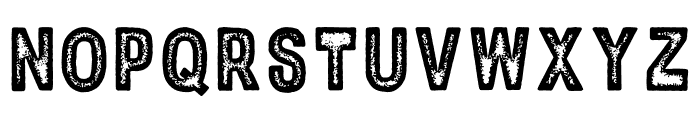 DustRough Rough Font UPPERCASE
