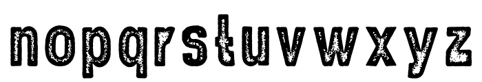 DustRough Rough Font LOWERCASE