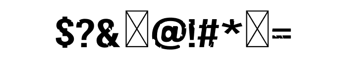 Dusthed Bold Font OTHER CHARS
