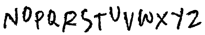 DustyInk-Regular Font LOWERCASE