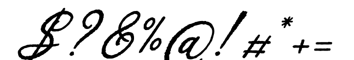 Dyatorn Italic Font OTHER CHARS