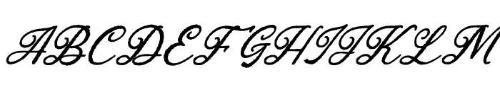 Dyatorn Italic Font UPPERCASE