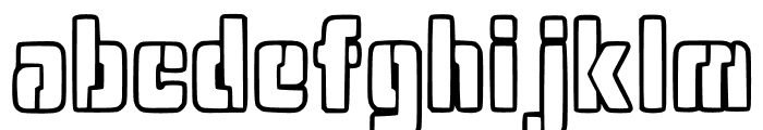 Dynamite Outline Font LOWERCASE