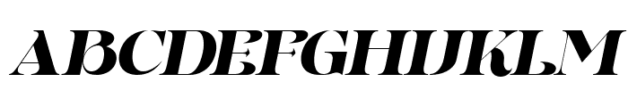 Dynasti Display Oblique Font UPPERCASE