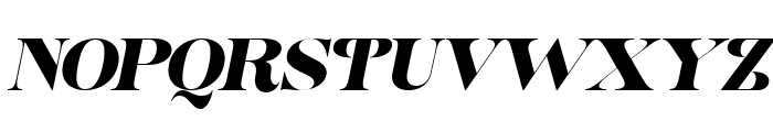 Dynasti Display Oblique Font UPPERCASE
