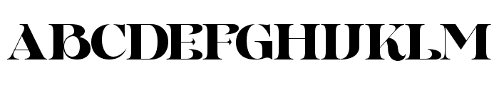 Dynasti Display Regular Font UPPERCASE
