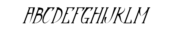 Dynastic Italic Font UPPERCASE