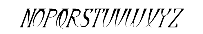 Dynastic Italic Font UPPERCASE
