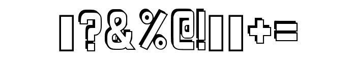 Dyno Style Regular Font OTHER CHARS