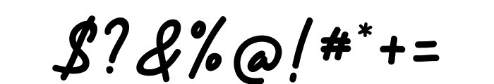 Dzulkifliol Italic Font OTHER CHARS