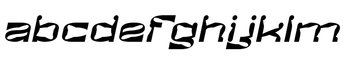 EARPHONE Italic Font LOWERCASE