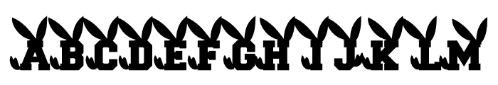 EASTER BUNNY Font UPPERCASE