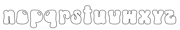 EASTER Outline Font LOWERCASE