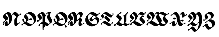 ED Begonia Regular Font UPPERCASE
