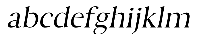 EIFFEL ITALIC Font LOWERCASE