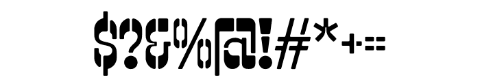 EL BALASO STENCIL Font OTHER CHARS