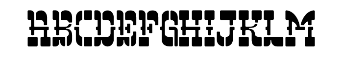 EL BALASO STENCIL Font UPPERCASE