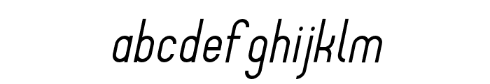 ELANOB-Italic Font LOWERCASE