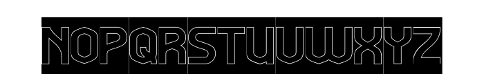 ELEPHANT-Hollow-Inverse Font UPPERCASE