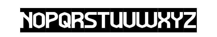 ELEPHANT-Inverse Font UPPERCASE