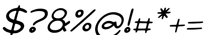 ELYIAN GLOO Italic Font OTHER CHARS