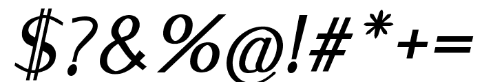 ENTSHA Italic Font OTHER CHARS