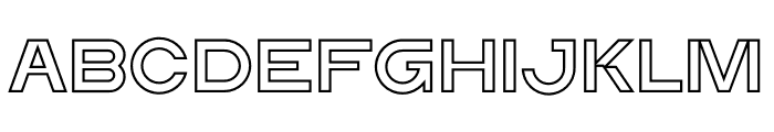 ERF Neot Outline Font UPPERCASE